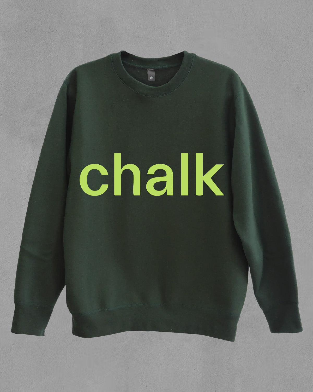 Chalk Big Logo lululemon Sweatshirt - Forest Green