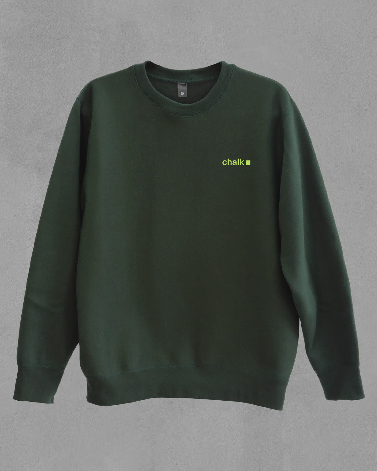 Chalk Small Logo lululemon Sweatshirt - Forest Green
