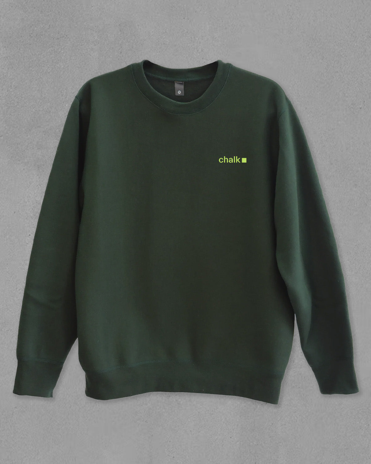 Chalk Small Logo lululemon Sweatshirt - Forest Green